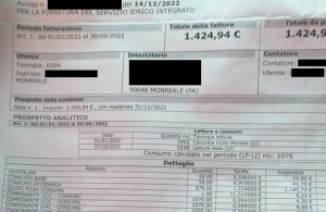 bollette acqua monreale