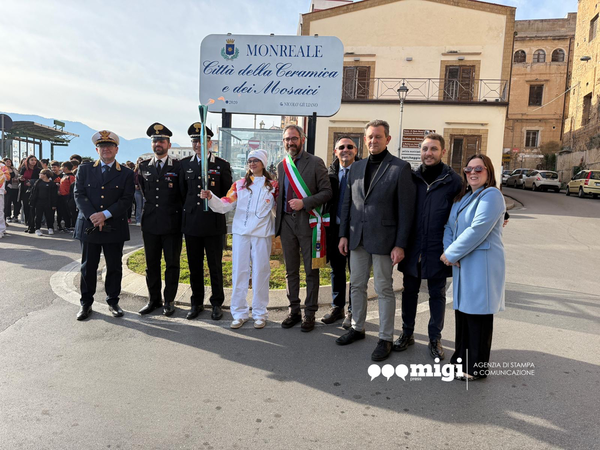 fiamma olimpica monreale